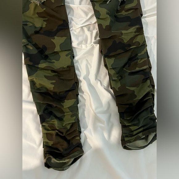 R13 camouflage ripped jeans - Picture 4 of 7